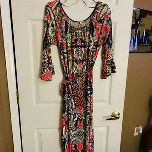 Women's Boho print maxi dress